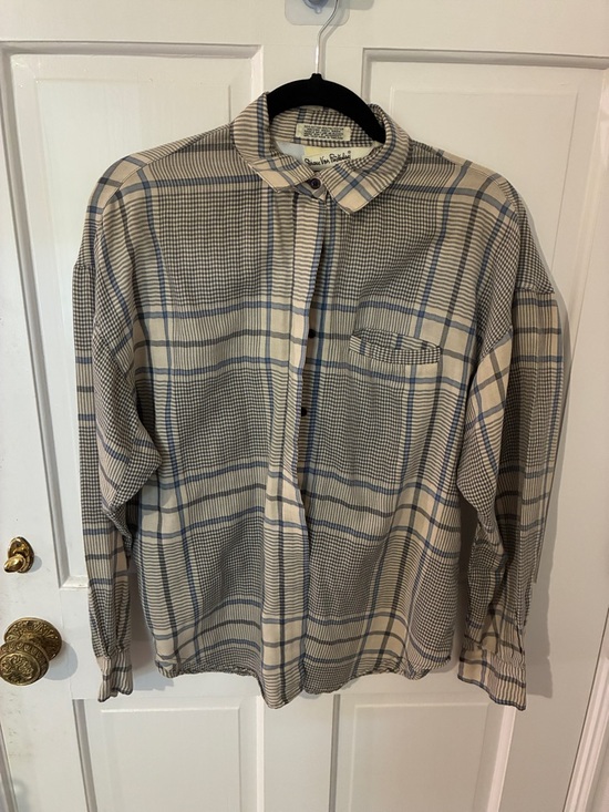 Diane Von Furstenberg Other - EUC VINTAGE DVF PLAID BUTTON UP